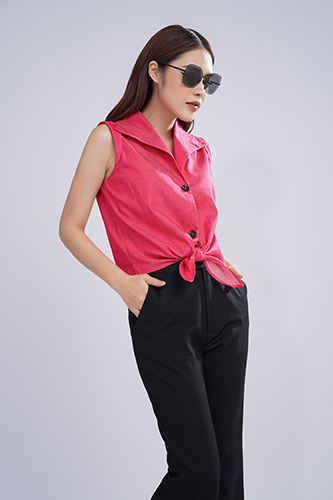 Áo sát nách buộc vạt
